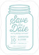 Lagoon Mason Jar Photo Save the Date Cards Image 3 of 6